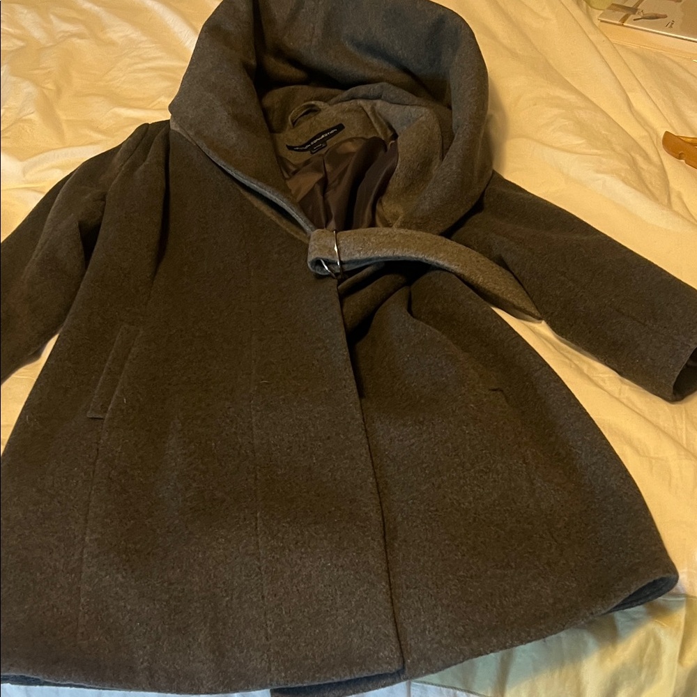 French Connection Gray Wool Blend Coat